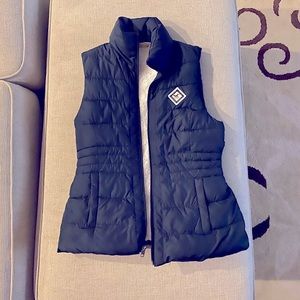 HOLLISTER navy zip front Sherpa!